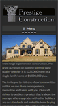 Mobile Screenshot of prestigeconstructionhomes.com